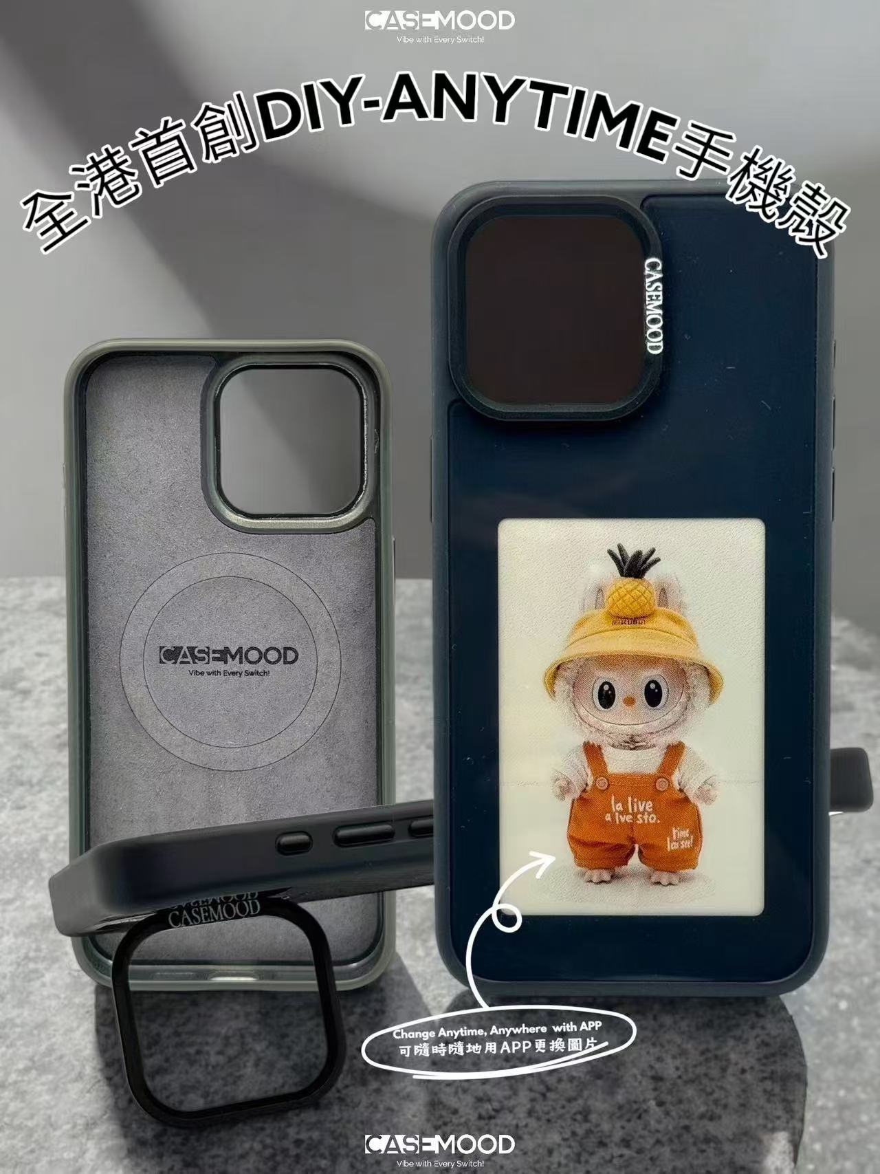 iPhone 14 Series DIY Customizable Case MagSafe-Supported w/ Adjustable Ring Stand