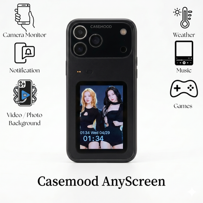 Casemood AnyScreen | Revolutionary Dual Touchable Screen Smart iPhone Case